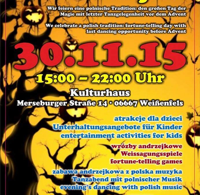 Einladung zum Andrzejki-Fest